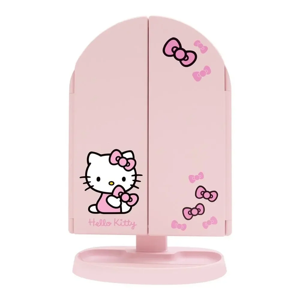 NIB Hello Kitty X Impressions Arch Trifold Bowtastic LED Mirror